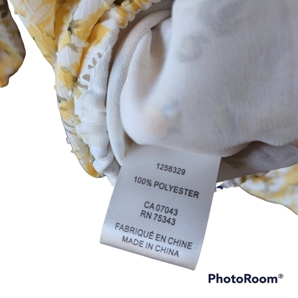 Joie Crop Top Floral Blouse Smocked Off The Shoulder Flowy - Picture 4 of 12